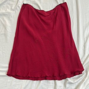 red brandy melville skirt, brand new